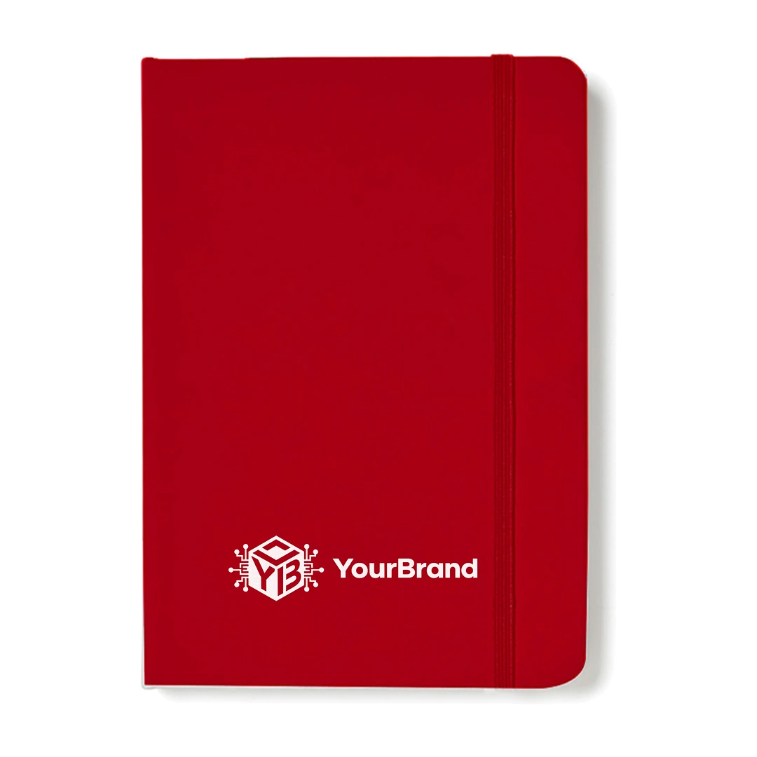 RPET Soft Touch journal with sample YourBrand logo