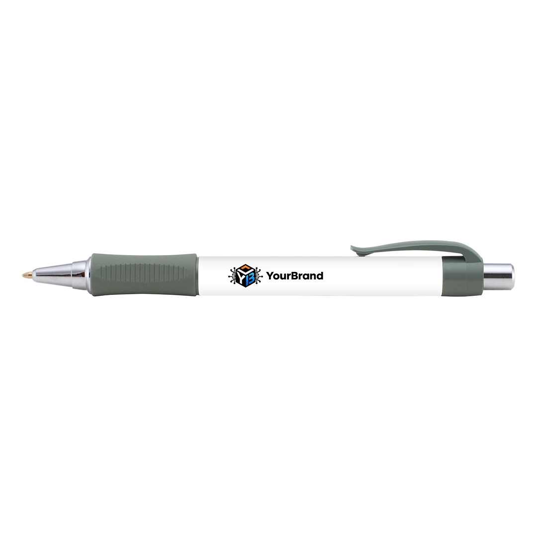 Vision Grip Chrome Pen with sample YourBrand logo