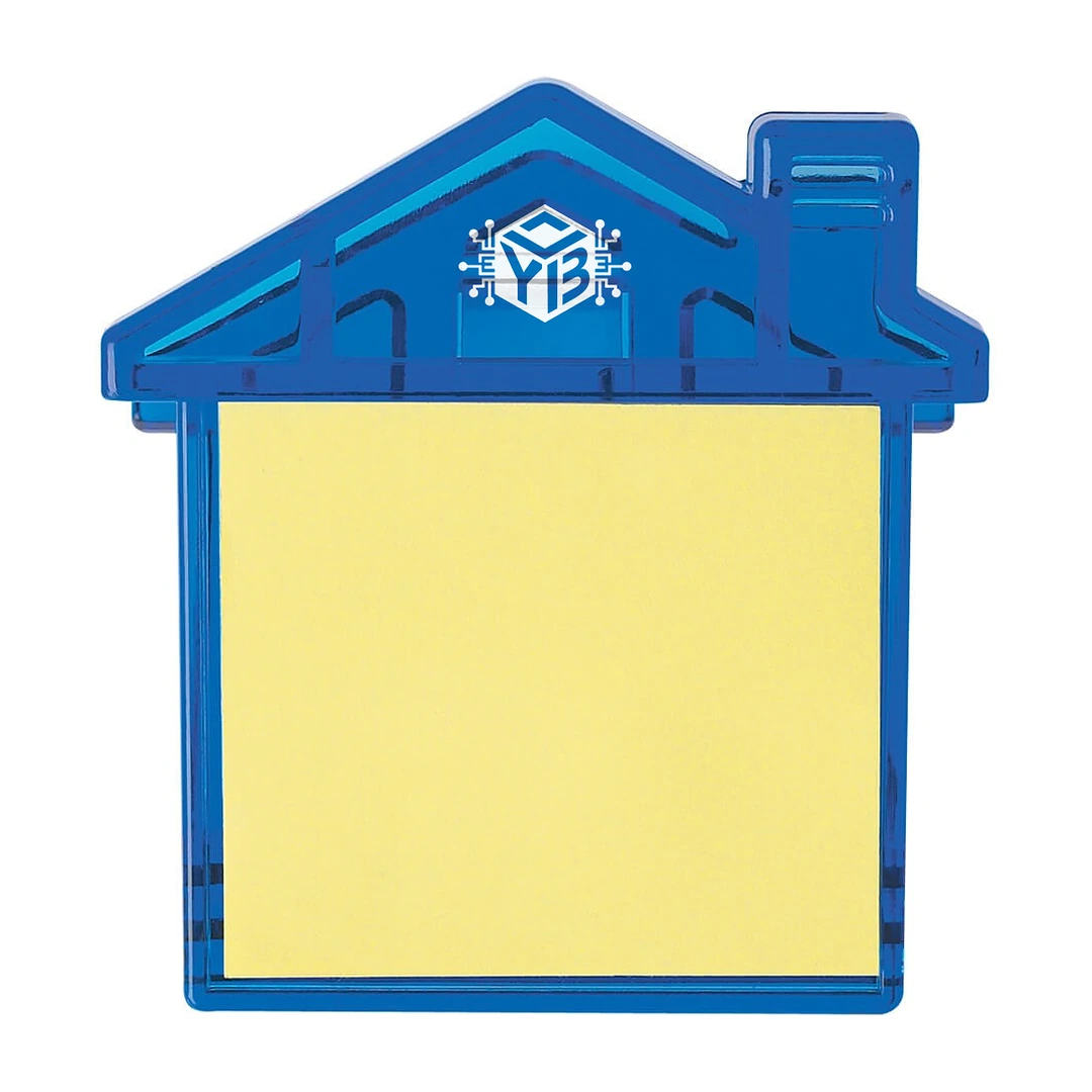 House Clip With Sticky Notes with sample YourBrand logo imprint